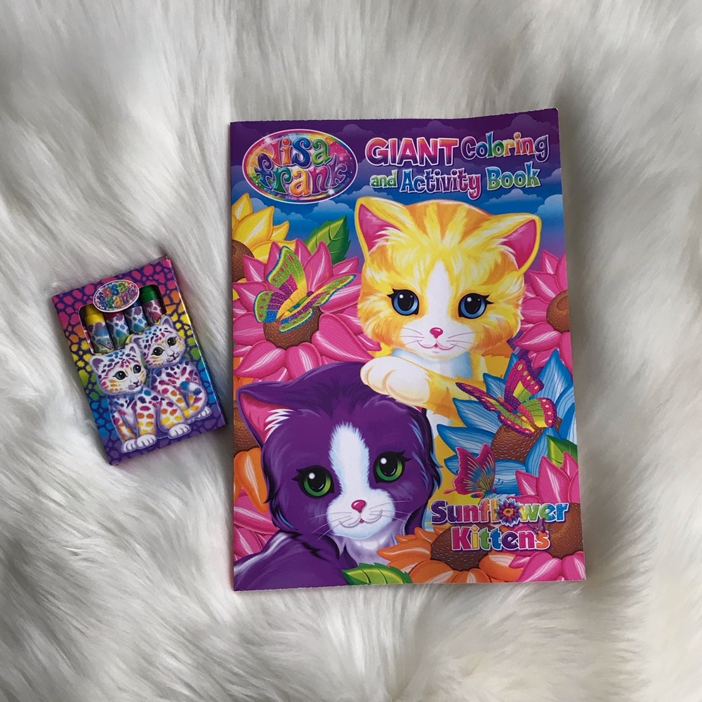 Lisa Frank Giant Coloring & Activity Book+ crayons